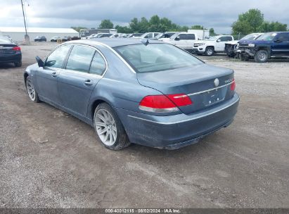 2006 BMW 750LI Light Blue  Gasoline WBAHN83596DT62207 photo #4