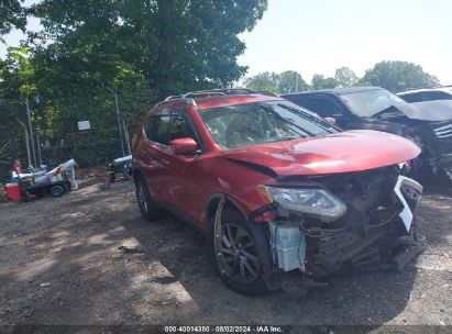 2016 NISSAN ROGUE SL Red  Gasoline KNMAT2MT8GP704413 photo #1