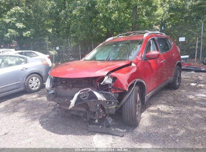 2016 NISSAN ROGUE SL Red  Gasoline KNMAT2MT8GP704413 photo #3