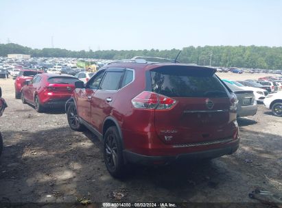 2016 NISSAN ROGUE SL Red  Gasoline KNMAT2MT8GP704413 photo #4