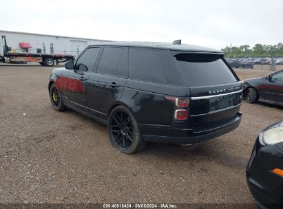 2018 LAND ROVER RANGE ROVER 3.0L V6 SUPERCHARGED HSE Black  Gasoline SALGS2SV0JA387246 photo #4