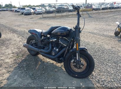 2018 HARLEY-DAVIDSON FXFBS FAT BOB 114 Black  Gasoline 1HD1YWZ12NB034799 photo #1