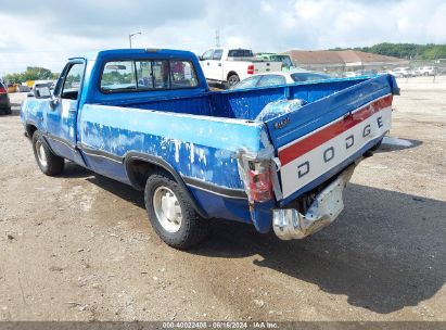 1991 DODGE D-SERIES D150 Blue  Gasoline 1B7HE16Y3MS248597 photo #4