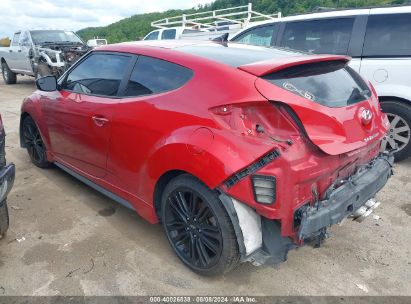 2016 HYUNDAI VELOSTER TURBO Red  Gasoline KMHTC6AE0GU283452 photo #4