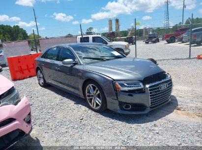 2016 AUDI A8 L 4.0T SPORT Gray  Gasoline WAU43AFD5GN006816 photo #1