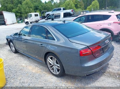 2016 AUDI A8 L 4.0T SPORT Gray  Gasoline WAU43AFD5GN006816 photo #4