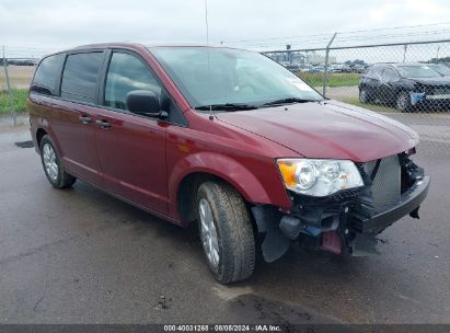 2019 DODGE GRAND CARAVAN SE Maroon  Flexible Fuel 2C4RDGBG5KR783128 photo #1