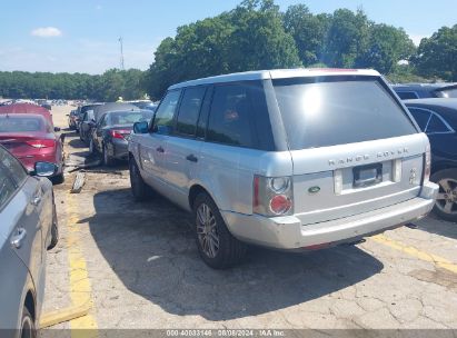 2009 LAND ROVER RANGE ROVER HSE Silver  Gasoline SALME15439A304413 photo #4