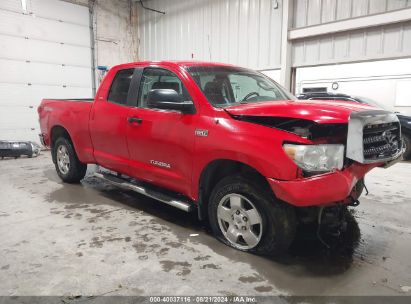 2007 TOYOTA TUNDRA SR5 5.7L V8 Red  Gasoline 5TFBV54127X030807 photo #1