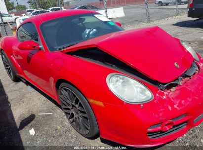 2008 PORSCHE CAYMAN S Red  Gasoline WP0AB29898U782905 photo #1