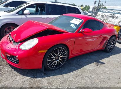 2008 PORSCHE CAYMAN S Red  Gasoline WP0AB29898U782905 photo #3