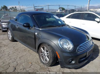 2015 MINI COUPE COOPER Gray  Gasoline WMWSX1C5XFT508143 photo #1