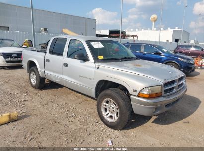 2002 DODGE DAKOTA SLT Silver  Gasoline 1B7HG48N42S518447 photo #1