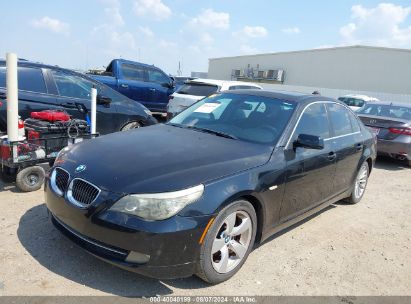 2008 BMW 5 SERIES 528I Black  Gasoline WBANU53538CT08382 photo #3