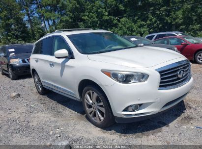 2013 INFINITI JX35 White  Gasoline 5N1AL0MM9DC353524 photo #1