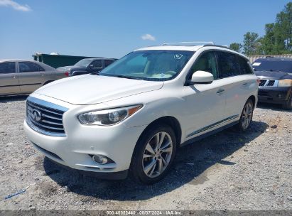 2013 INFINITI JX35 White  Gasoline 5N1AL0MM9DC353524 photo #3