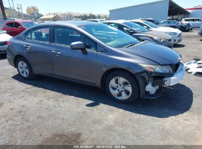 2015 HONDA CIVIC LX Gray  Gasoline 19XFB2F50FE707957 photo #1