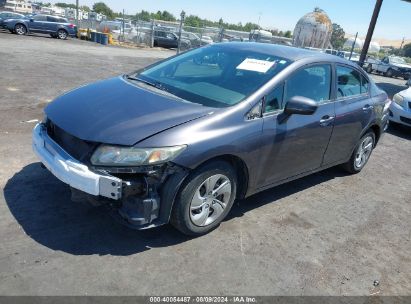 2015 HONDA CIVIC LX Gray  Gasoline 19XFB2F50FE707957 photo #3