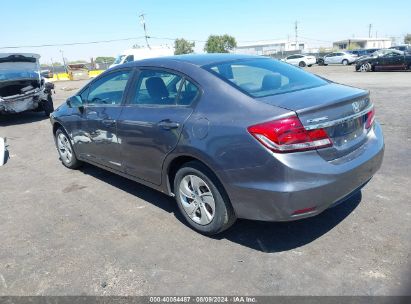 2015 HONDA CIVIC LX Gray  Gasoline 19XFB2F50FE707957 photo #4