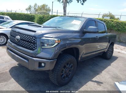 2019 TOYOTA TUNDRA SR5 5.7L V8 Gray  Gasoline 5TFEY5F14KX247141 photo #3