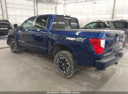 2019 NISSAN TITAN SV/PLATINUM/PRO-4X/PLATINUM RESERVE Blue  Gasoline 1N6AA1E59KN512256 photo #4