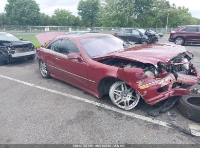 2002 MERCEDES-BENZ CL 500 Burgundy  Gasoline WDBPJ75J72A029478 photo #1