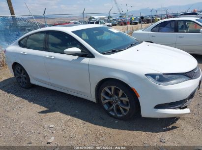 2015 CHRYSLER 200 S White  Flexible Fuel 1C3CCCBG4FN672451 photo #1