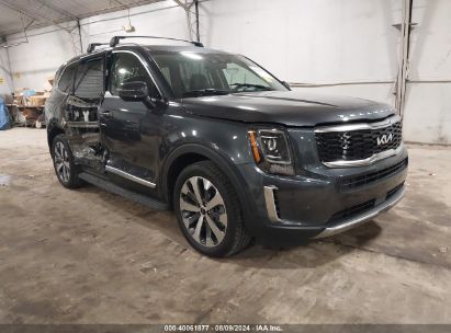 2022 KIA TELLURIDE S Black  Gasoline 5XYP6DHC7NG219946 photo #1