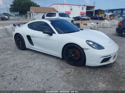 2019 PORSCHE 718 CAYMAN White  Gasoline WP0AA2A84KS261446 photo #1