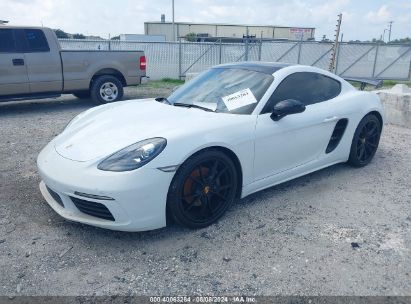 2019 PORSCHE 718 CAYMAN White  Gasoline WP0AA2A84KS261446 photo #3