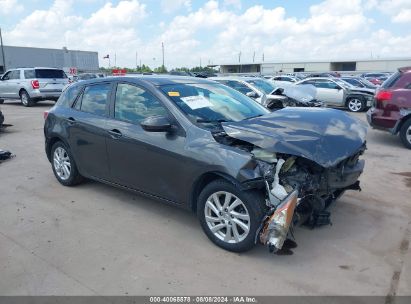 2012 MAZDA MAZDA3 I TOURING Gray  Gasoline JM1BL1L78C1615151 photo #1