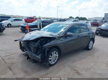 2012 MAZDA MAZDA3 I TOURING Gray  Gasoline JM1BL1L78C1615151 photo #3