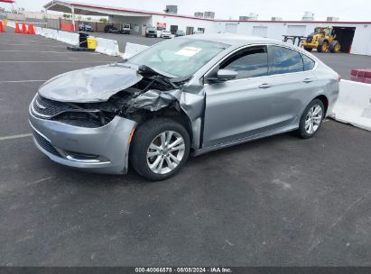 2016 CHRYSLER 200 LIMITED Silver  Gasoline 1C3CCCAB8GN154785 photo #3