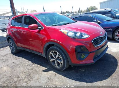 2021 KIA SPORTAGE LX Red  Gasoline KNDPM3AC7M7930987 photo #1