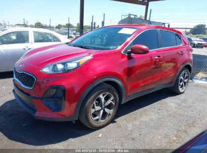 2021 KIA SPORTAGE LX Red  Gasoline KNDPM3AC7M7930987 photo #3