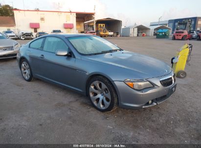 2005 BMW 645CI Silver  Gasoline WBAEH73465B869250 photo #1