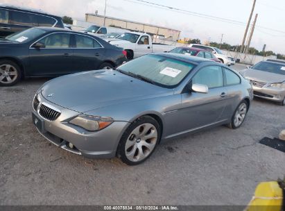 2005 BMW 645CI Silver  Gasoline WBAEH73465B869250 photo #3