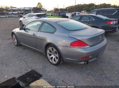 2005 BMW 645CI Silver  Gasoline WBAEH73465B869250 photo #4