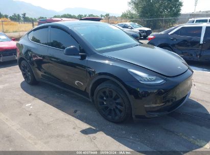 2022 TESLA MODEL Y LONG RANGE DUAL MOTOR ALL-WHEEL DRIVE Black  Electric 7SAYGDEE6NA008977 photo #1