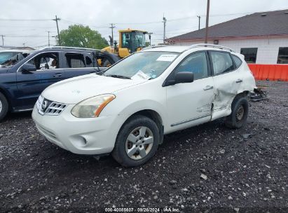 2014 NISSAN ROGUE SELECT S White  Gasoline JN8AS5MV0EW716732 photo #3