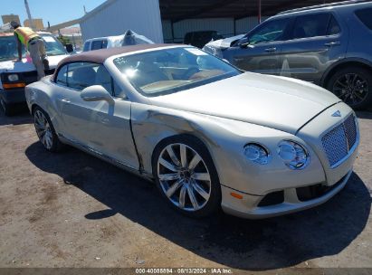 2013 BENTLEY CONTINENTAL GTC Cream  Flexible Fuel SCBGU3ZA4DC084525 photo #1