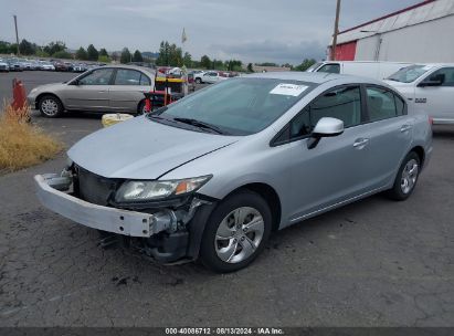 2013 HONDA CIVIC LX Silver  Gasoline 2HGFB2F50DH554760 photo #3