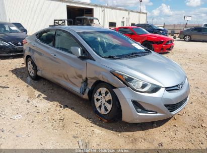 2016 HYUNDAI ELANTRA SE Gray  Gasoline 5NPDH4AE0GH751866 photo #1