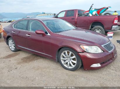 2009 LEXUS LS 460 Burgundy  Gasoline JTHCL46F995003775 photo #1