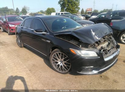 2017 LINCOLN CONTINENTAL RESERVE Black  Gasoline 1LN6L9NC8H5611915 photo #1