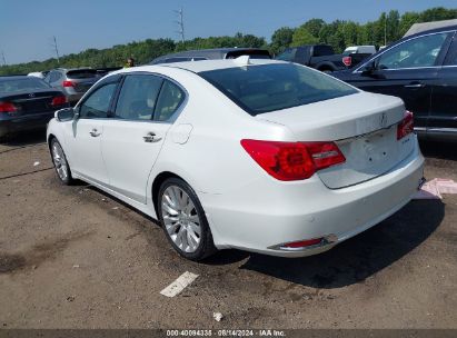 2014 ACURA RLX White  Gasoline JH4KC1F94EC001782 photo #4