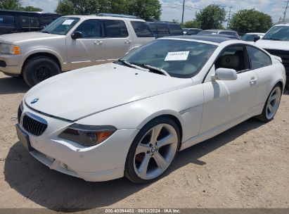 2007 BMW 650I White  Gasoline WBAEH13577CR52902 photo #3