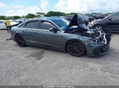 2024 AUDI S8 4.0T Gray  Gasoline WAULSAF82RN008513 photo #1