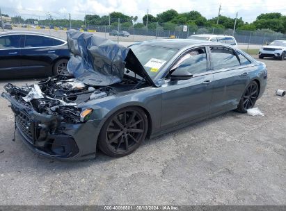 2024 AUDI S8 4.0T Gray  Gasoline WAULSAF82RN008513 photo #3