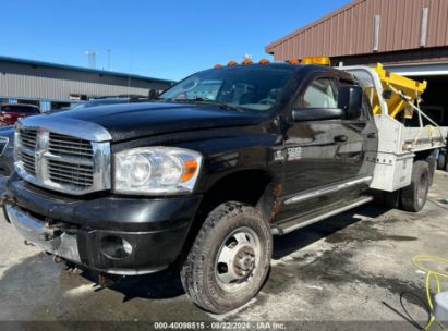 2007 DODGE RAM 3500 LARAMIE Black  Diesel 3D7MX48CX7G738502 photo #3